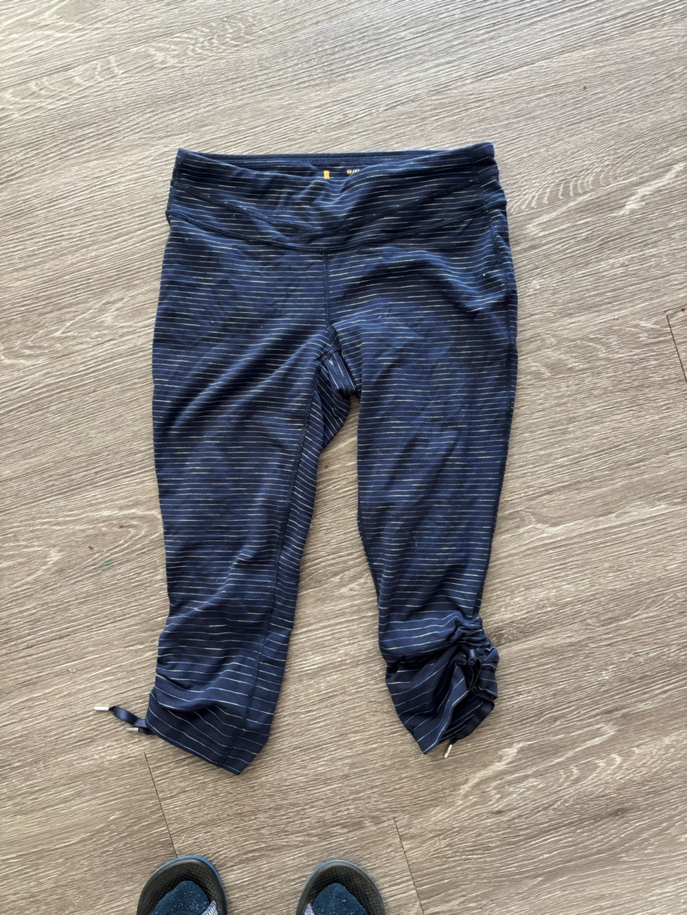 **BOGO Lucy Navy and White Striped Active Top
